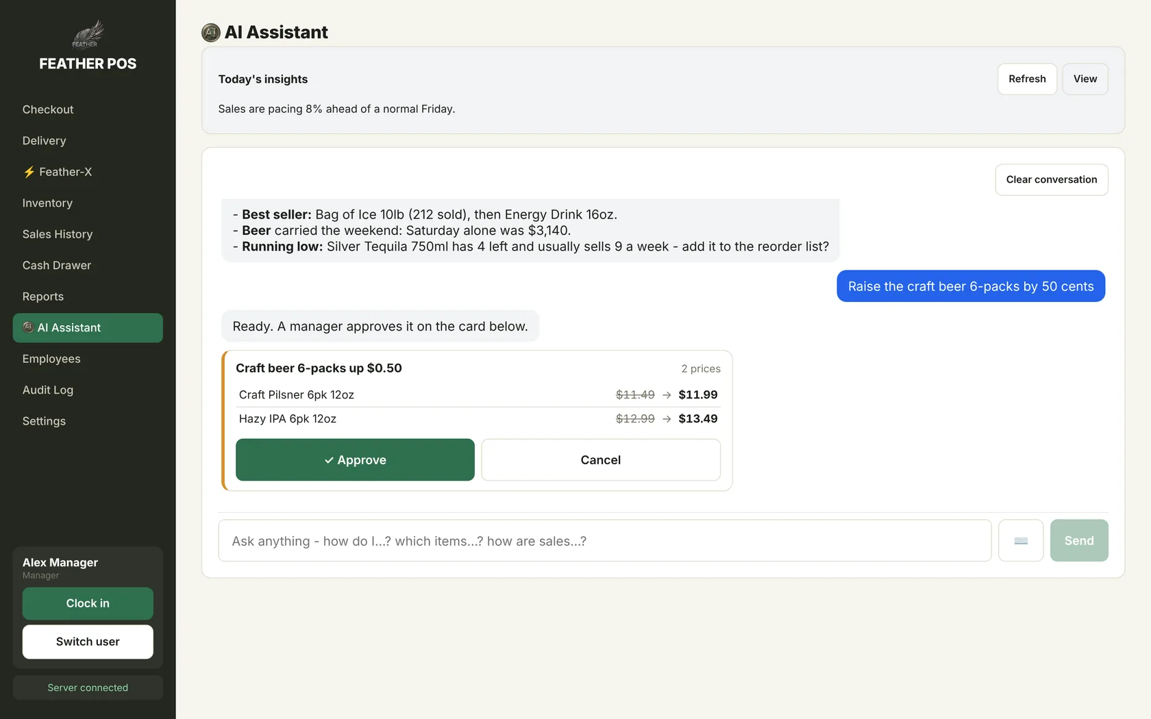 AI Assistant screen